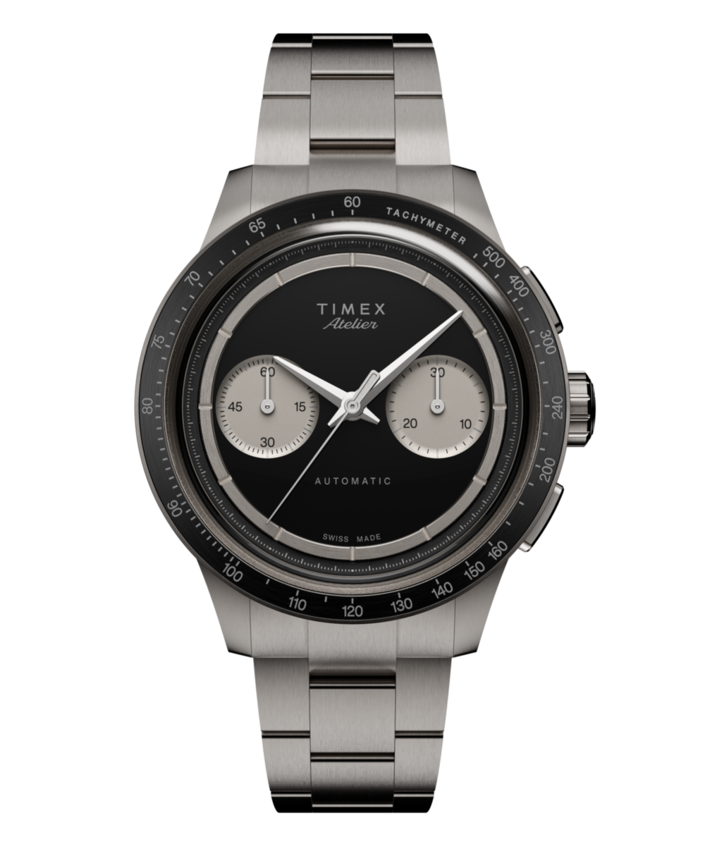 Timex Atelier Chronograph Automatic M1a Ti 42mm Swiss Made Titanium Bracelet