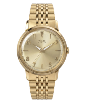 Marlin® Quartz 34mm Stainless Steel Bracelet Watch