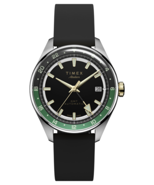 Timex Atelier GMT Première M1a 38mm Swiss Made Automatic NBR Synthetic Rubber Strap