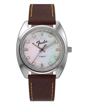 Fender x Timex 37mm Leather Strap Watch